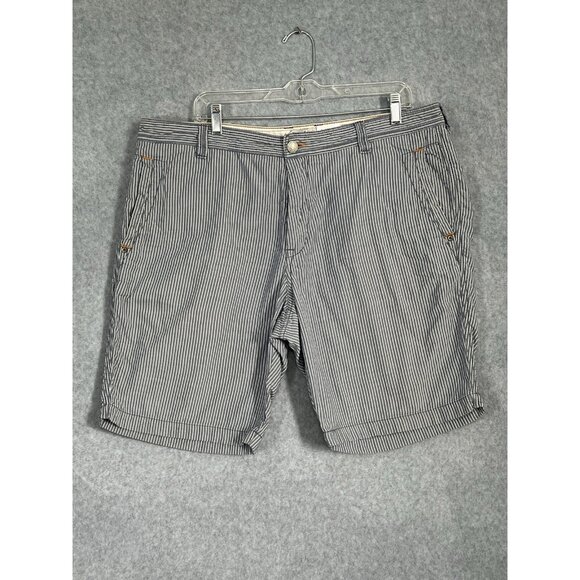 Tommy Bahama Jean Shorts Mens 38 Blue Striped Relaxed Stretch Beach Outdoor 9" - Picture 13 of 14